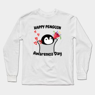 Penguin Awareness Day (20th January) Long Sleeve T-Shirt